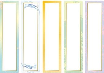 和紙のおしゃれな短冊（俳句・短歌・川柳・句会・新春・書道）