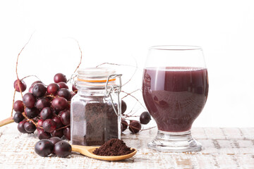 Powder, Fruit, And Juice Of Acai - Euterpe Oleracea