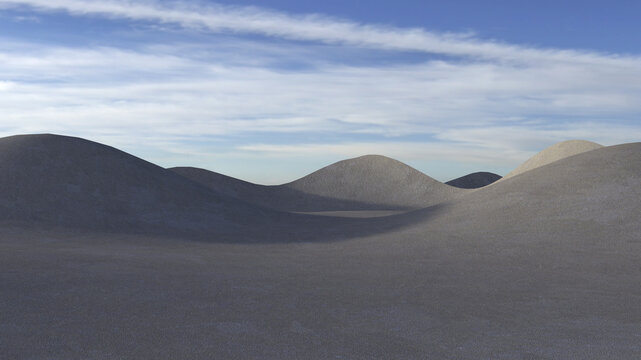3d rendering sand beautiful view