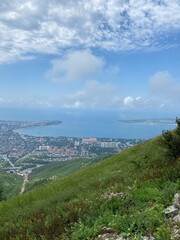 Mountain landscape, sky, nature, vertical