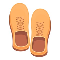 Woman sneakers icon cartoon vector. Fashion accessory. Female beauty
