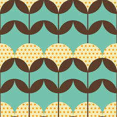 Vintage graphic color mosaic poster Trendy Design.