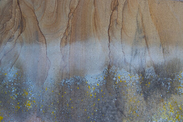 Fototapeta premium Detail of natural brown sandstone texture, full frame for background