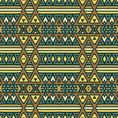 Unique retro geometrical pattern, vector seamless background with geometric shapes for wrapping paper, web, cover, fabric, textile, curtains