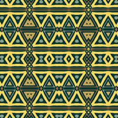 Unique retro geometrical pattern, vector seamless background with geometric shapes for wrapping paper, web, cover, fabric, textile, curtains