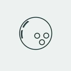 Bowling_ball vector icon illustration sign