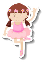 Little ballerina cartoon character