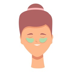Eye patches icon cartoon vector. Mask face. Under cream