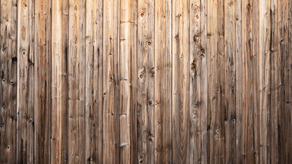 Old brown rustic dark grunge wooden timber wall texture - wood background banner..