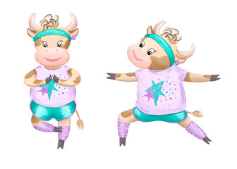 the athlete is a cow