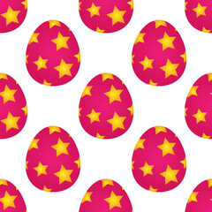 Fototapeta na wymiar Colored seamless pattern with easter eggs. Easter background. 