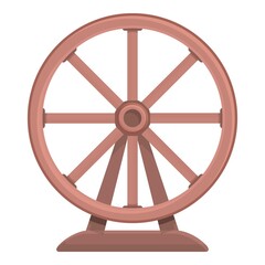 Obraz premium Pet wheel icon cartoon vector. Store item. Collar animal