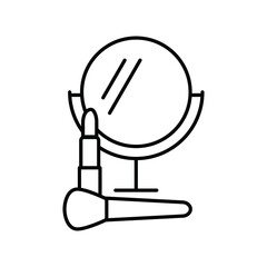 mirror icon beauty salon logo cosmetology icon 