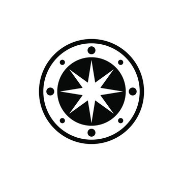 Star or Compass Logo can be use for icon, sign , logo and etc