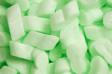 Air bags for packaging. Delivery from the online store in a box Styrofoam granular packaging filler for parcels, Protective Packaging .