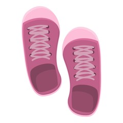 Sport shoes icon cartoon vector. Gym equipment. Fit cardio