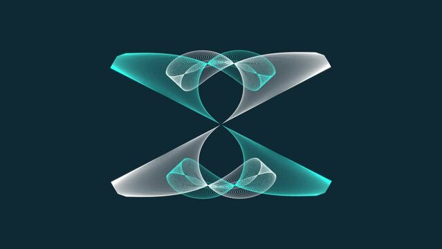 Gravity Swoosh reflected.
Particle array distorted by a passing gravity field reflected and mapped to polar coordinates.