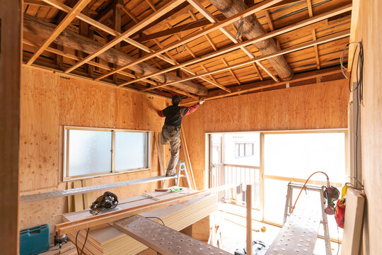 住宅リフォーム　建築現場