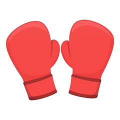 Boxing gloves icon cartoon vector. Fit cardio. Gym fitness