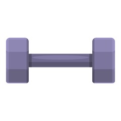 Home dumbbell icon cartoon vector. Fit workout. Sport training