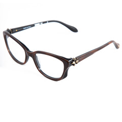 eyeglass frames on a white background. Stylish framed glasses on a white background