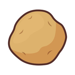 シンプルでかわいいじゃがいものイラスト