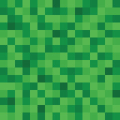 Green Pixel Fabric Seamless Background.