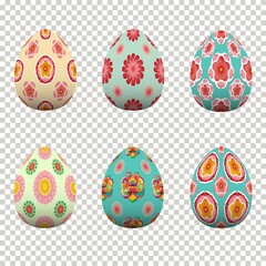 Colorful egg design In celebration of Easter Day. Vector illustration Eps10