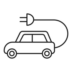 Electric car icon