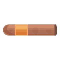 Paper cigar icon cartoon vector. Smoke pack. Box nicotine