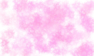 【背景素材】星空のような水たまり03（水彩風・ピンク色）