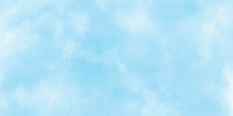 Horizontal blue sky background