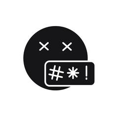 hate icons  symbol vector elements for infographic web