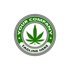 medical cannabis cbd logo badge