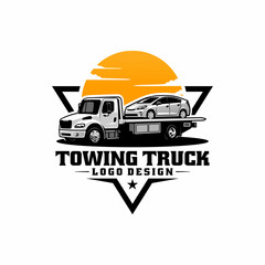 towing truck service logo vector © winana