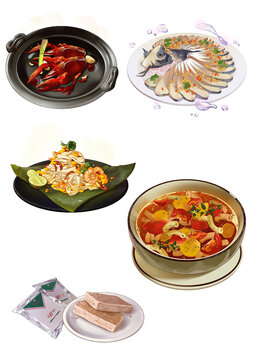 Chinese traditional delicious food
