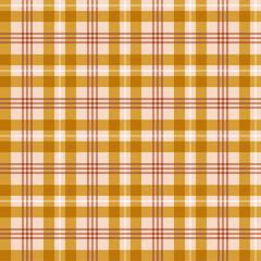 Tartan plaid vector seamless pattern. Geometric abstract background. Faded autumn colours checkered surface design.