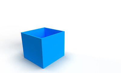 scatola, pacco, 3d, cubo