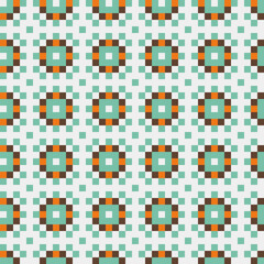 Fototapeta premium Abstract Cross Pattern generative computational art illustration