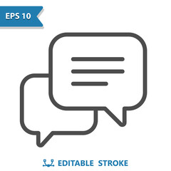 Naklejka premium Chat Bubbles - Chat Icon