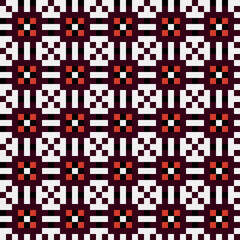 Fototapeta premium Abstract Cross Pattern generative computational art illustration