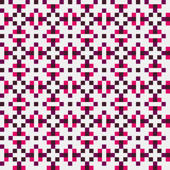 Fototapeta premium Abstract Cross Pattern generative computational art illustration