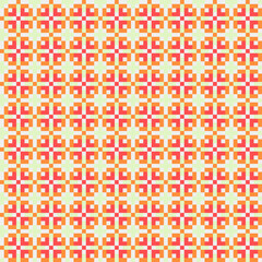 Abstract Cross Pattern generative computational art illustration