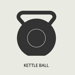 Kettle_ball vector icon illustration sign