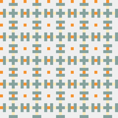 Naklejka premium Abstract Cross Pattern generative computational art illustration