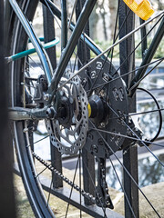 bicycle wheel detail