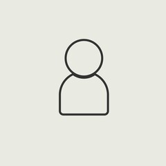 Person vector icon illustration sign