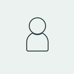 Person vector icon illustration sign