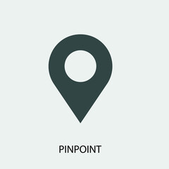  Pinpoint vector icon illustration sign