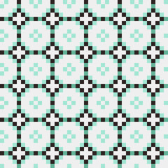 Fototapeta premium Abstract Cross Pattern generative computational art illustration